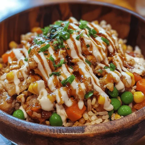 Delve into the vibrant world of homemade cuisine with our Restaurant-Style Chicken Fried Rice recipe. This beloved dish embodies the essence of Asian cooking, offering a delightful blend of flavors and textures that will tantalize your taste buds. Perfectly seasoned chicken, colorful vegetables, and fluffy jasmine rice come together in a harmonious symphony, making this dish a favorite among families and foodies alike.