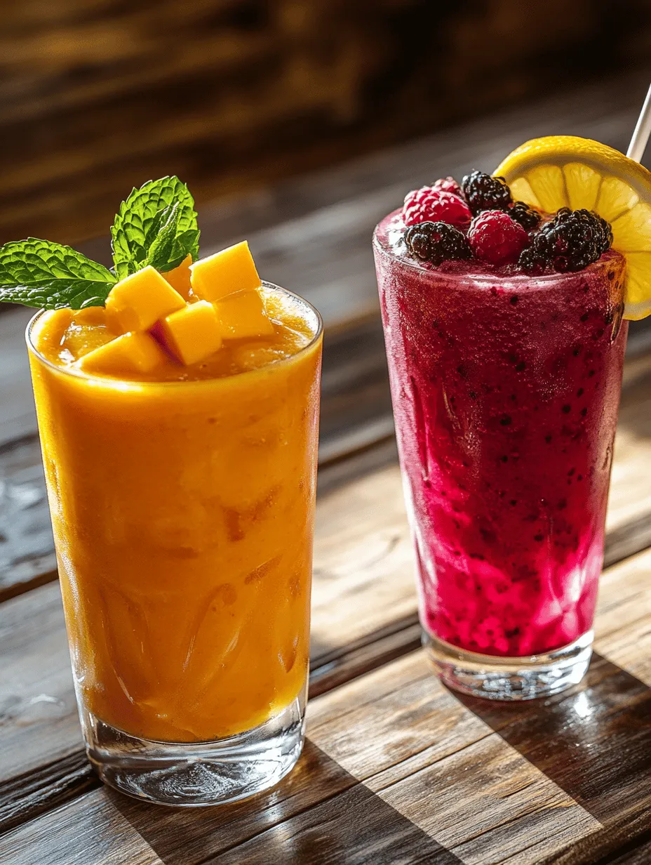 Crafting refreshing beverages at home is an art form that combines creativity, flavor, and nutrition. There’s something incredibly satisfying about blending vibrant colors and tantalizing flavors into a glass, resulting in drinks that not only quench your thirst but also serve as eye-catching centerpieces for any occasion. Whether you are hosting a summer barbecue, a birthday party, or simply enjoying a quiet afternoon, homemade beverages allow you to explore your culinary creativity while enjoying the health benefits of fresh ingredients.