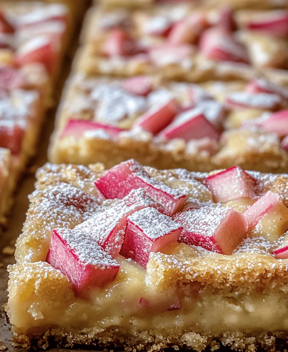 Rhubarb is a perennial vegetable often mistaken for fruit due to its culinary applications. Its tartness is what sets it apart; it has a sharp, tangy flavor that can be both invigorating and refreshing. This tartness makes rhubarb an ideal companion for sweeter ingredients, allowing it to shine in desserts like pies, crumbles, and, of course, custard bars.