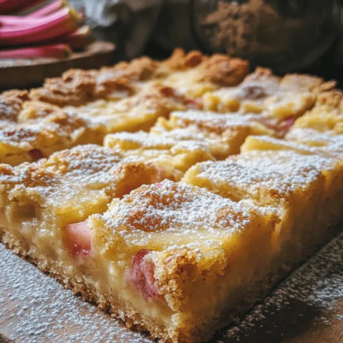 Rhubarb is a perennial vegetable often mistaken for fruit due to its culinary applications. Its tartness is what sets it apart; it has a sharp, tangy flavor that can be both invigorating and refreshing. This tartness makes rhubarb an ideal companion for sweeter ingredients, allowing it to shine in desserts like pies, crumbles, and, of course, custard bars.