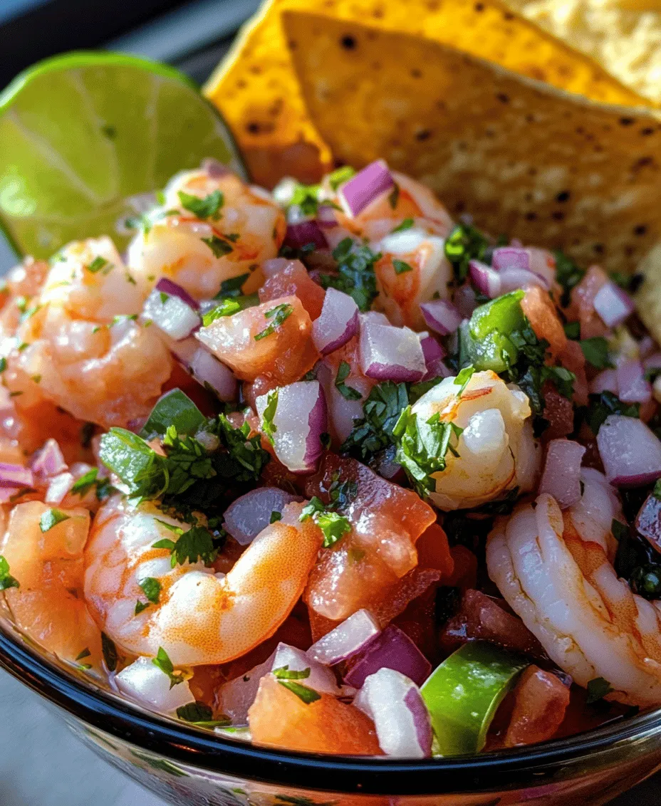 Ceviche is not just a dish; it's a vibrant celebration of flavors and culture that has captured the hearts of many across the globe. Originating from Latin America, this refreshing seafood dish holds a special place in Mexican cuisine, where it embodies the essence of fresh ingredients and culinary artistry. Traditionally prepared with raw fish marinated in citrus juices, ceviche has evolved into numerous variations, with shrimp ceviche being one of the most beloved. This particular recipe showcases the delightful interplay of fresh shrimp, zesty lime, and a colorful medley of vegetables, making it an enticing option for any occasion.