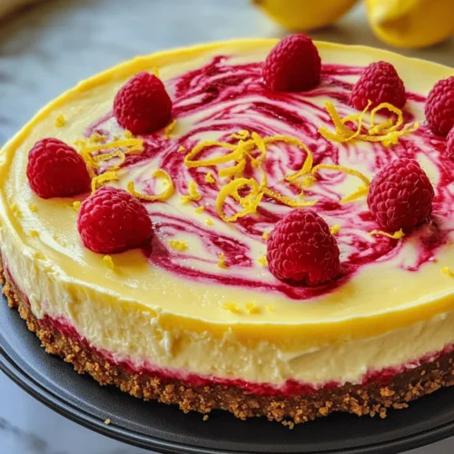 The success of any cheesecake lies in its quality ingredients. Let's delve into the essential components that make the Lemon Raspberry Swirl Cheesecake Delight a treat worth savoring.
