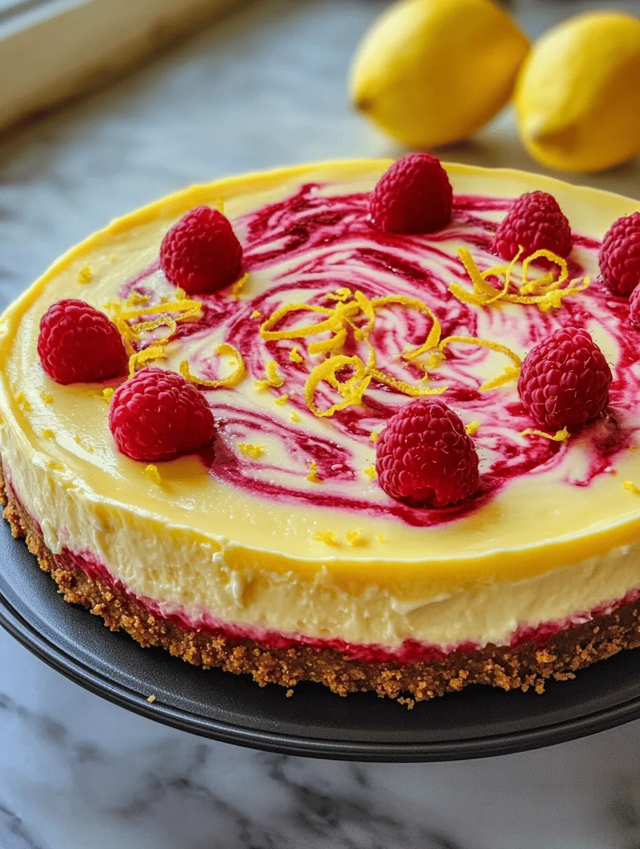 The success of any cheesecake lies in its quality ingredients. Let's delve into the essential components that make the Lemon Raspberry Swirl Cheesecake Delight a treat worth savoring.