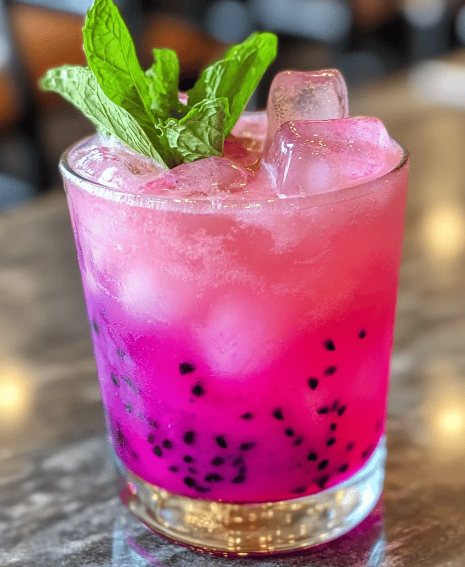 Before diving into the recipe, let’s take a moment to understand the star of our drink—the dragonfruit, also known as pitaya. This tropical fruit is not only visually striking but is also packed with nutritional benefits that make it a great choice for health-conscious individuals.