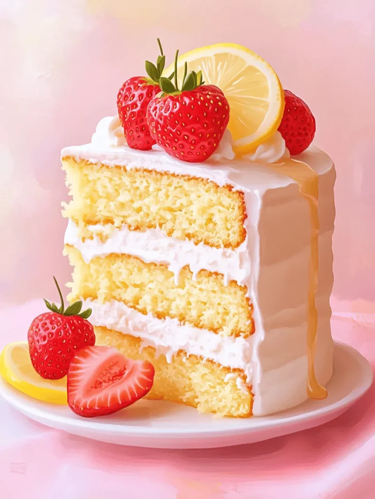As the warm sun graces our days and the gentle breeze ushers in the sweet scents of summer, there’s nothing quite as delightful as a slice of Strawberry Lemonade Cake. This vibrant dessert captures the essence of the season, combining the luscious sweetness of ripe strawberries with the refreshing zest of lemons. It’s a perfect treat for summer gatherings, picnics, and celebrations, offering a burst of flavor that dances on your palate with every bite.