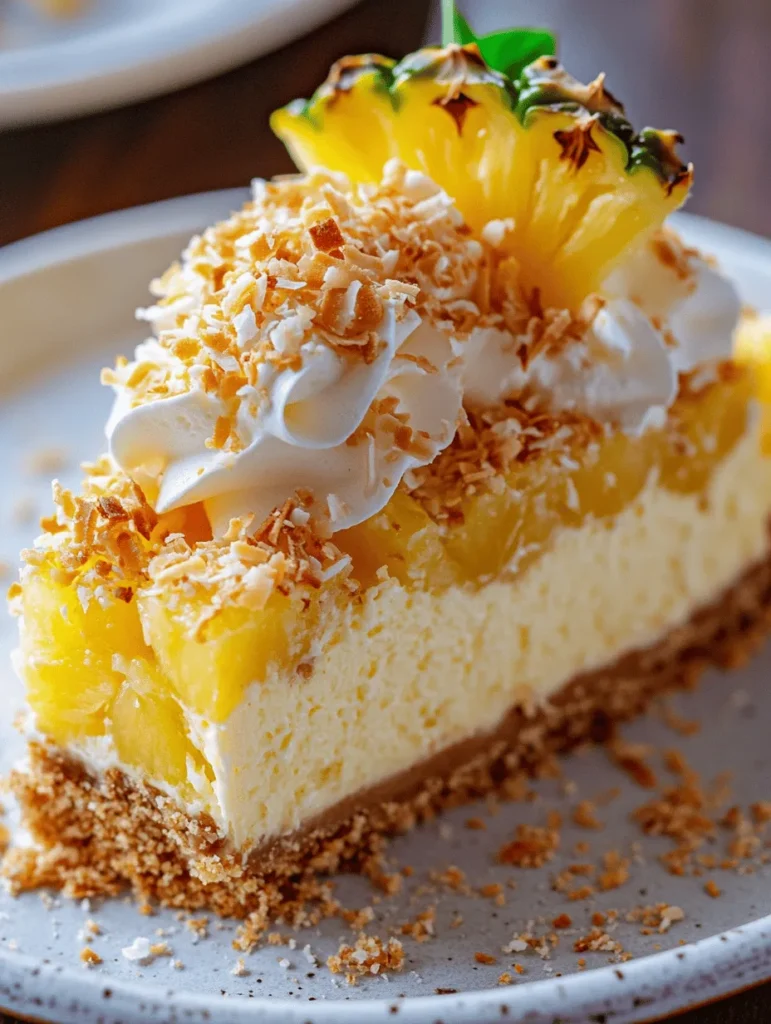 Are you ready to elevate your dessert game with a dish that captures the essence of paradise? The Coconut Pineapple Cheesecake is not just a dessert; it's a tropical escape that combines the creamy richness of traditional cheesecake with the sweet, zesty flavors of pineapple and the delightful crunch of coconut. This decadent treat is perfect for warm summer days, festive gatherings, or simply as a delightful indulgence any time of year.