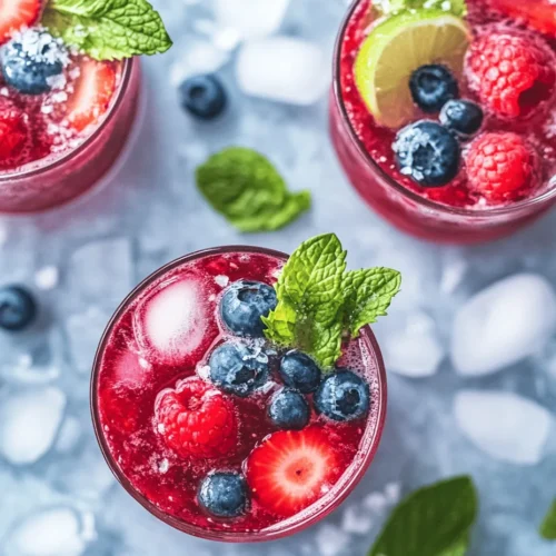 Coconut water, often touted as nature's sports drink, is an excellent hydrator brimming with electrolytes, making it a perfect base for this recipe. On the other hand, mixed berries—such as strawberries, blueberries, and raspberries—add not only vibrant colors but also a wealth of nutrients. When combined, these ingredients create a delicious drink that not only quenches your thirst but also fuels your body with essential vitamins and minerals. The "Power Up Your Hydration" recipe is not just about hydration; it’s about providing your body with natural sustenance that supports overall health.