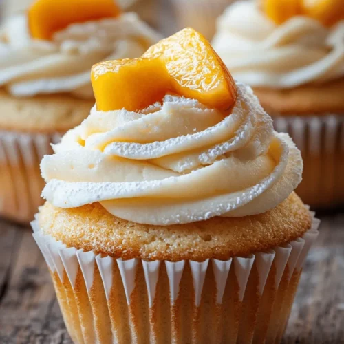Honey Peach Cream Cheese Cupcakes are a delightful fusion of flavors and textures that perfectly capture the essence of summer. Imagine biting into a soft, fluffy cupcake, filled with the sweetness of ripe peaches and the rich creaminess of cream cheese, all enhanced by the natural sweetness of honey. This recipe is not just a treat for the taste buds; it represents the joy of baking with seasonal ingredients and the nostalgia of summer gatherings.