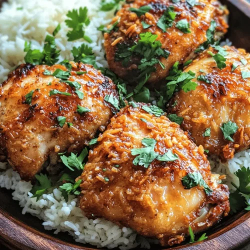 Welcome to a culinary journey that transports you straight to a sun-soaked tropical paradise! The Tropical Delight: Coconut Chicken recipe is not just a meal; it’s an experience that encapsulates the vibrant flavors of the tropics. Imagine the tender, succulent chicken infused with the creamy richness of coconut milk, complemented by the sweetness of shredded coconut. This dish is a celebration of two beloved ingredients that harmonize beautifully, creating a savory-sweet symphony that tantalizes your taste buds.