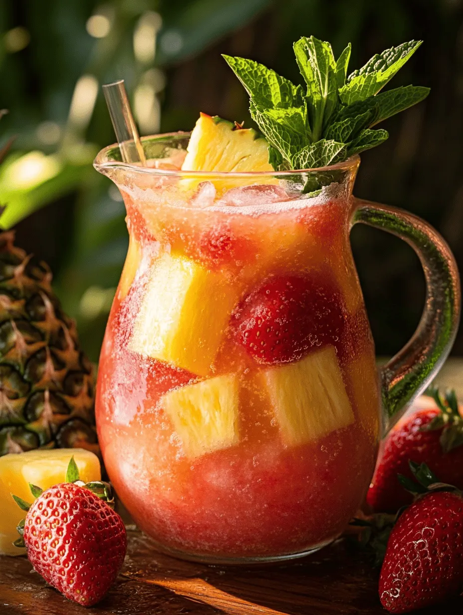 As the sun shines brightly and temperatures rise, there's nothing quite as refreshing as a glass of agua fresca. This traditional Mexican beverage, known for its light and fruity flavors, offers the perfect remedy for warm weather. Among the myriad of agua fresca variations, Pineapple Strawberry Agua Fresca Delight stands out with its vibrant colors and delightful taste. This thirst-quenching drink combines the tropical sweetness of fresh pineapples with the juicy tartness of strawberries, creating a harmonious blend that not only satisfies the palate but also nourishes the body.