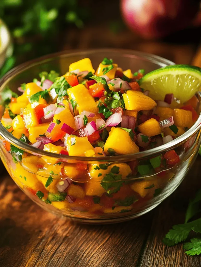 Mango salsa is a vibrant and refreshing condiment that has gained immense popularity in recent years, especially in summer cookouts and festive gatherings. This dynamic blend of ripe mangoes, zesty lime juice, crunchy vegetables, and aromatic herbs offers a delightful combination of flavors and textures that can elevate any dish. Whether paired with grilled proteins, served alongside tacos, or enjoyed with tortilla chips, mango salsa is a staple that brings a taste of the tropics to your table.