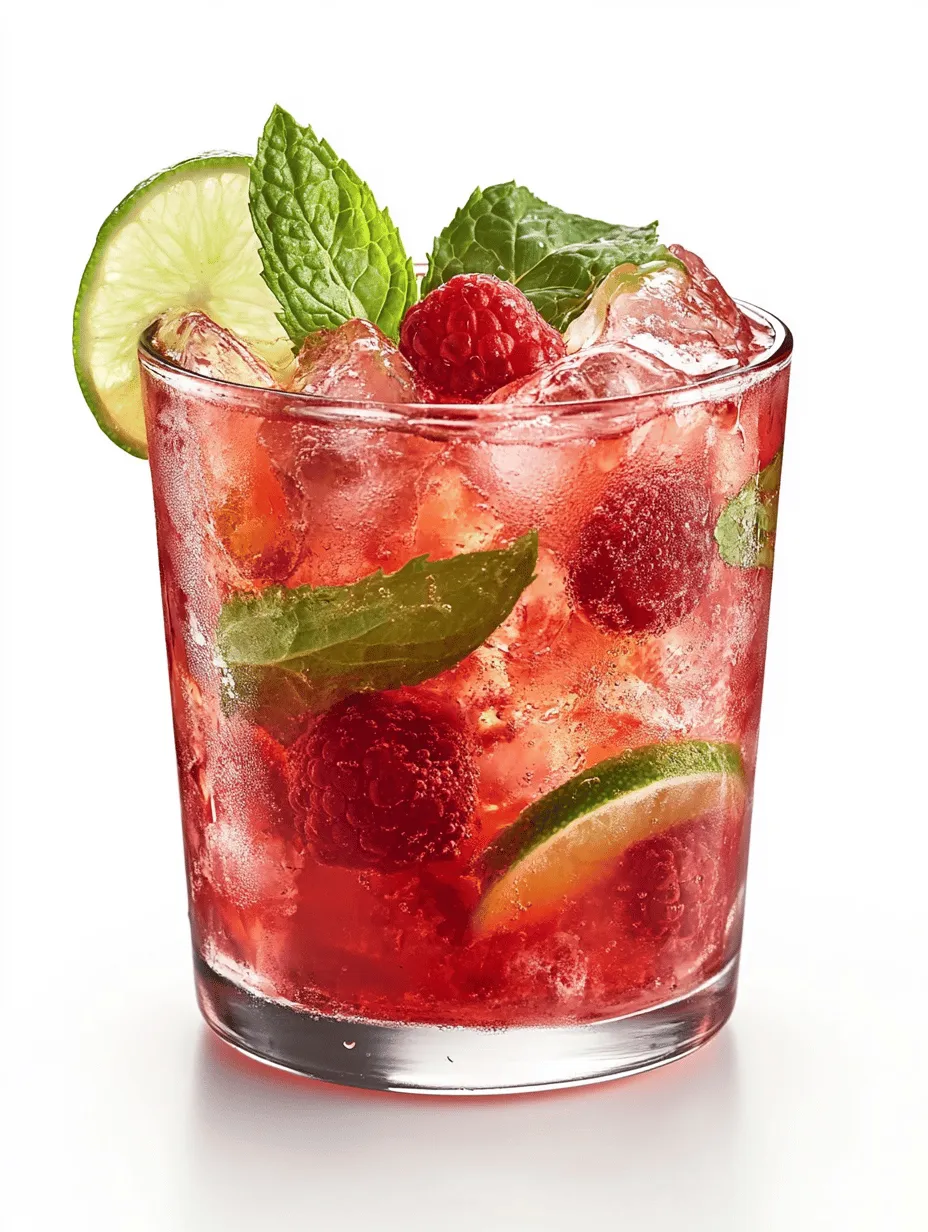 Creating the perfect Raspberry Mojito starts with selecting high-quality ingredients. Each component plays a crucial role in delivering the signature flavor and refreshing experience this cocktail is known for. Let’s dive into the essential ingredients and their benefits.