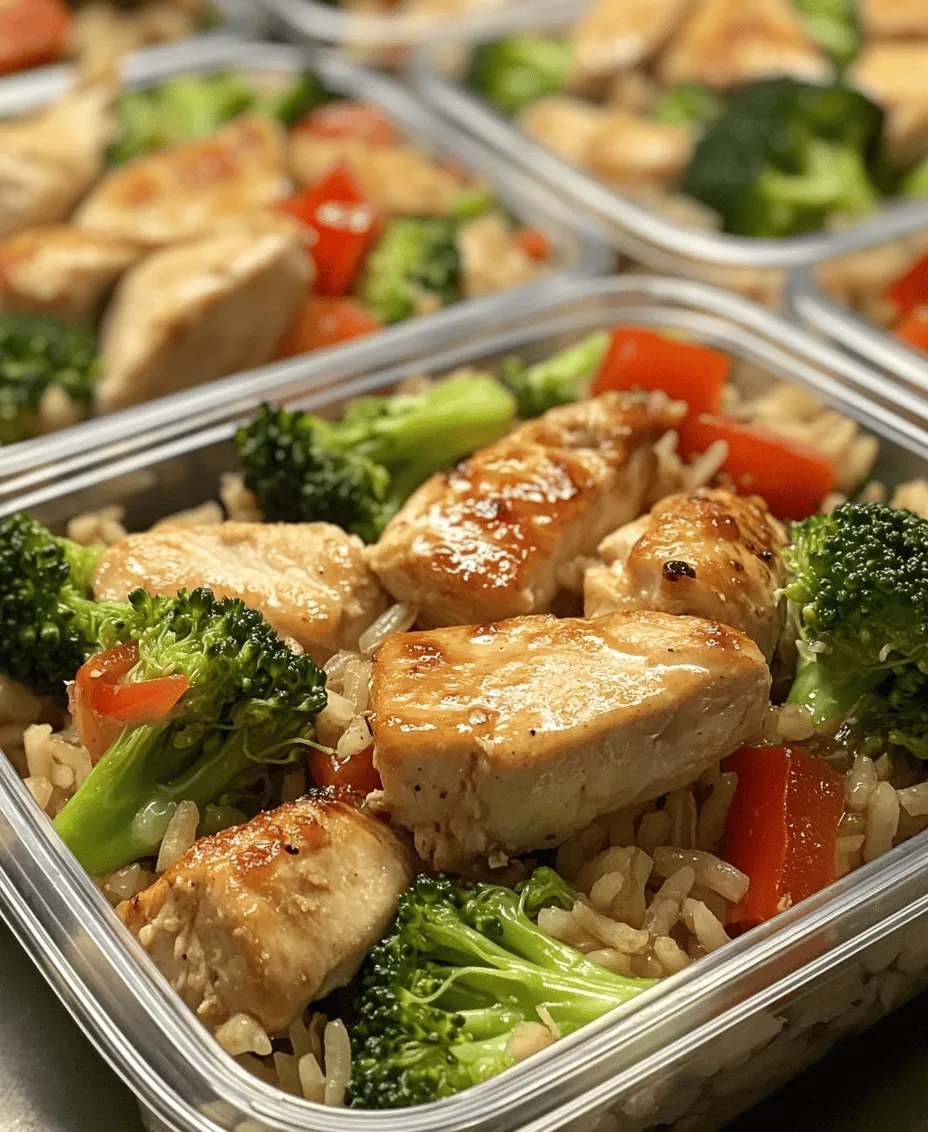 Meal prepping is not just a trend; it is a lifestyle choice that offers numerous benefits. One of the primary advantages is the <strong>time-saving aspect</strong>. By dedicating just a few hours on the weekend or a day off to prepare meals, you can free up valuable time during your busy weekdays. This means no more rushing home from work to prepare dinner or succumbing to the temptation of fast food. Instead, you can simply grab a pre-prepared meal from the fridge, heat it up, and enjoy.” /></p>
</p>
<h3>Cooking Instructions</h3>
</p>
<h4>Step-by-Step Guide to Preparing the Chicken & Rice Meal Prep Dish</h4>
</p>
<p><strong>Heating the Skillet: Importance of Temperature in Cooking</strong></p>
</p>
<p>Begin by selecting a large skillet or frying pan for cooking. Ensure it is non-stick or well-seasoned if using cast iron for easy food release. Place the skillet over medium-high heat and allow it to warm up for about 2-3 minutes. A well-heated skillet is essential as it ensures even cooking and helps to achieve a perfect sear on the chicken, locking in the juices for a tender and flavorful bite.</p>
</p>
<p><strong>Cooking the Chicken: Best Practices for Achieving Perfect Doneness</strong></p>
</p>
<p>Once the skillet is hot, add a tablespoon of olive oil, swirling it around to coat the surface evenly. This oil not only prevents sticking but also adds flavor. Next, season your chicken pieces with salt, pepper, and any other desired spices, such as paprika or garlic powder, for added depth.</p>
</p>
<p>Carefully place the chicken in the skillet, ensuring not to overcrowd the pan, as this can cause the chicken to steam rather than sear. Cook the chicken for about 5-7 minutes on one side without moving it, allowing it to develop a golden-brown crust. Flip the chicken and cook for an additional 5-7 minutes until it reaches an internal temperature of 165°F (75°C). Use a meat thermometer for accuracy, ensuring that the chicken is cooked through and juicy.</p>
</p>
<p><strong>Adding Vegetables: Timing for Optimal Flavor and Texture</strong></p>
</p>
<p>Once the chicken is fully cooked, remove it from the skillet and set it aside to rest. In the same skillet, add another splash of olive oil if needed, then toss in your chosen vegetables. Common options include diced bell peppers, chopped broccoli, and sliced carrots. The residual heat from the skillet will help to sauté the vegetables without overcooking them.</p>
</p>
<p>Stir-fry the vegetables for about 4-5 minutes until they become vibrant and tender-crisp. This timing is crucial as it ensures the vegetables maintain their nutrients and crunch, providing a pleasant contrast to the tender chicken and rice.</p>
</p>
<p><strong>Incorporating Broth: How It Contributes to Moisture and Flavor</strong></p>
</p>
<p>After the vegetables have been sautéed, return the cooked chicken to the skillet and pour in about 1 cup of chicken broth. This addition not only infuses moisture into the dish but also enhances the overall flavor profile. Allow the mixture to simmer for an additional 5 minutes, letting the flavors meld together beautifully. The broth will also help to deglaze the pan, lifting any flavorful bits stuck to the bottom and incorporating them into your meal prep dish.</p>
</p>
<p>Finally, stir in the cooked rice, mixing thoroughly to ensure everything is evenly combined. Adjust the seasoning with additional salt and pepper to taste. If desired, sprinkle some fresh herbs like parsley or cilantro for a burst of freshness before serving.</p>
</p>
<h3>Serving Suggestions and Variations</h3>
</p>
<h4>Portioning and Storing for Meal Prep</h4>
</p>
<p>Once your Super Quick Chicken & Rice Meal Prep Dish is complete, it’s time to portion it out for easy meal prep. Utilizing meal prep containers is key to maintaining freshness and organization in your refrigerator. Choose containers with dividers if you want to keep the chicken, rice, and vegetables separate, or go for single-compartment containers for simplicity.</p>
</p>
<p>Allow the dish to cool completely before sealing the containers. This step is vital as it prevents condensation buildup, which can lead to sogginess. Once cooled, seal the containers tightly and store them in the refrigerator for up to 4-5 days. For longer storage, consider freezing individual portions, which can last up to 3 months. To reheat, simply microwave for 2-3 minutes, stirring halfway through to ensure even heating.</p>
</p>
<h4>Customizing Your Meal Prep Dish</h4>
</p>
<p>One of the best features of this chicken and rice dish is its versatility. You can easily customize it to suit your dietary preferences and seasonal ingredients.</p>
</p>
<p><strong>Vegetarian Options: Substituting Chicken with Plant-Based Proteins</strong></p>
</p>
<p>For a vegetarian version, consider substituting the chicken with plant-based proteins such as chickpeas, tofu, or tempeh. If you choose tofu, press it to remove excess moisture before cubing and sautéing it in the same manner as the chicken. Tempeh can be sliced and marinated in soy sauce or your choice of spices before cooking for added flavor.</p>
</p>
<p><strong>Additional Vegetables: Ideas for Incorporating Seasonal Produce</strong></p>
</p>
<p>Feel free to get creative with your vegetable choices. Seasonal produce such as zucchini, asparagus, or green beans can be excellent additions. Just remember to adjust cooking times accordingly; softer vegetables like zucchini may require less cooking time than sturdier ones like carrots.</p>
</p>
<p><strong>Flavor Variations: Experimenting with Spices and Sauces</strong></p>
</p>
<p>You can also experiment with different spices and sauces to elevate the flavor of your meal prep dish. Try adding curry powder for an Indian twist, taco seasoning for a Mexican flair, or teriyaki sauce for an Asian-inspired meal. The possibilities are endless, allowing you to enjoy this dish in various ways throughout the week.</p>
</p>
<h3>Nutritional Information</h3>
</p>
<h4>Understanding the Nutritional Profile</h4>
</p>
<p>A well-balanced meal is crucial for maintaining energy levels and supporting overall health. The Super Quick Chicken & Rice Meal Prep Dish provides a wholesome combination of protein, carbohydrates, and healthy fats.</p>
</p>
<p>A typical serving of this dish (approximately 1 cup) contains:</p>
</p>
<p>– <strong>Calories</strong>: 350-400</p>
<p>– <strong>Protein</strong>: 30 grams</p>
<p>– <strong>Carbohydrates</strong>: 45 grams</p>
<p>– <strong>Fats</strong>: 10 grams</p>
</p>
<p>The chicken serves as an excellent source of lean protein, which is essential for muscle repair and growth. The rice provides complex carbohydrates that offer sustained energy, while the colorful vegetables contribute essential vitamins, minerals, and dietary fiber.</p>
</p>
<p>Discussing the health benefits of each ingredient, chicken is known for its high protein content and low fat, making it ideal for muscle maintenance. Brown rice is a whole grain that supports digestive health and provides lasting energy. Meanwhile, the vegetables add antioxidants and phytonutrients, which are vital for overall health and well-being.</p>
</p>
<h3>Conclusion</h3>
</p>
<p>In conclusion, the Super Quick Chicken & Rice Meal Prep Dish is an excellent option for anyone looking to simplify their meal preparation while enjoying nutritious and delicious meals. With its ease of preparation, customizable ingredients, and balanced nutrition, this dish not only supports a busy lifestyle but also encourages healthy eating habits. By adopting meal prep into your routine, you can save time, reduce waste, and enjoy the benefits of home-cooked meals throughout your week. Whether you stick to the classic recipe or experiment with your own variations, this dish is sure to become a staple in your meal prep rotation. Enjoy the convenience of ready-to-eat meals while savoring the flavors of home-cooked goodness.</p>
		</div>

				<footer class=