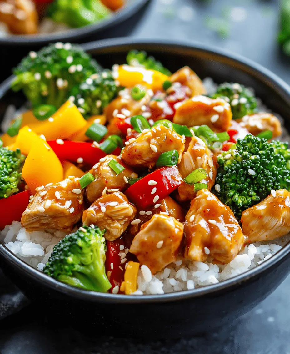 Sweet Chili Chicken Rice Bowls are a culinary delight that perfectly balances flavors and textures, making them an ideal choice for weeknight dinners or meal prep. This dish combines tender chicken, aromatic jasmine rice, vibrant vegetables, and a sweet, tangy sauce that brings everything together for a satisfying meal. Whether you're looking to impress guests or simply whip up a quick dinner for yourself, this recipe is versatile enough to serve any occasion.