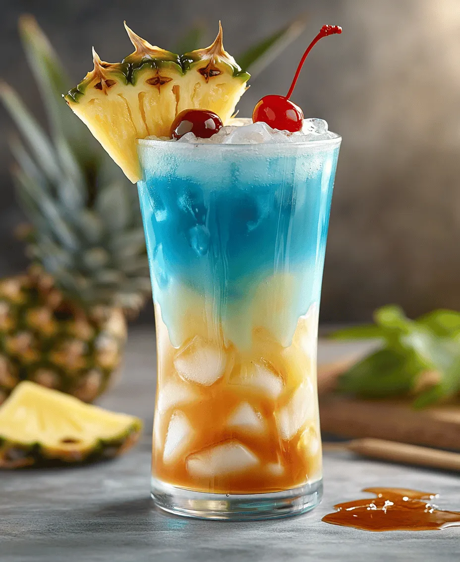 Imagine sipping a drink that transports you to a sun-kissed beach, with waves gently lapping at your feet and the scent of tropical flowers wafting through the air. The Blue Hawaii Mocktail is just that—a delightful, vibrant beverage that encapsulates the essence of a summer paradise. With its stunning azure color and refreshing taste, this mocktail is perfect for summer gatherings, family celebrations, or any festive occasion where you want to bring a splash of joy to your guests.