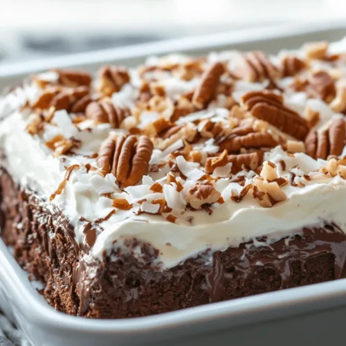 Indulging in the rich flavors of a German Chocolate Poke Cake is a delightful experience that captures the essence of comfort food. This recipe combines the decadence of chocolate with the nutty crunch of pecans and the sweetness of coconut, creating a dessert that is both visually stunning and utterly delicious. The poke cake technique adds an exciting twist, allowing the luscious filling to seep into the cake, enhancing its flavor and moistness. In this article, we’ll explore the art of making a German Chocolate Poke Cake, breaking down the process into easy-to-follow steps while also delving into the origins and variations of this classic treat.
