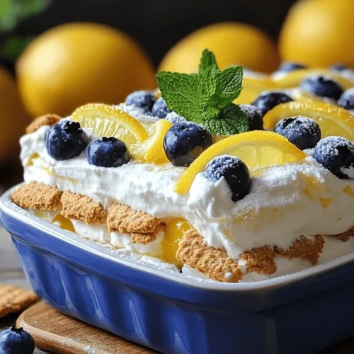 As the sun shines brighter and the temperatures rise, the craving for light and refreshing desserts becomes a staple in many households. No-bake desserts have surged in popularity during the summer months, providing the perfect solution for those looking to satisfy their sweet tooth without turning on the oven. Among these delightful treats, the Easy Blueberry Lemon Icebox Cake stands out as an exceptional choice. This dessert is not just a feast for the eyes but also a harmony of flavors that perfectly captures the essence of summer gatherings.