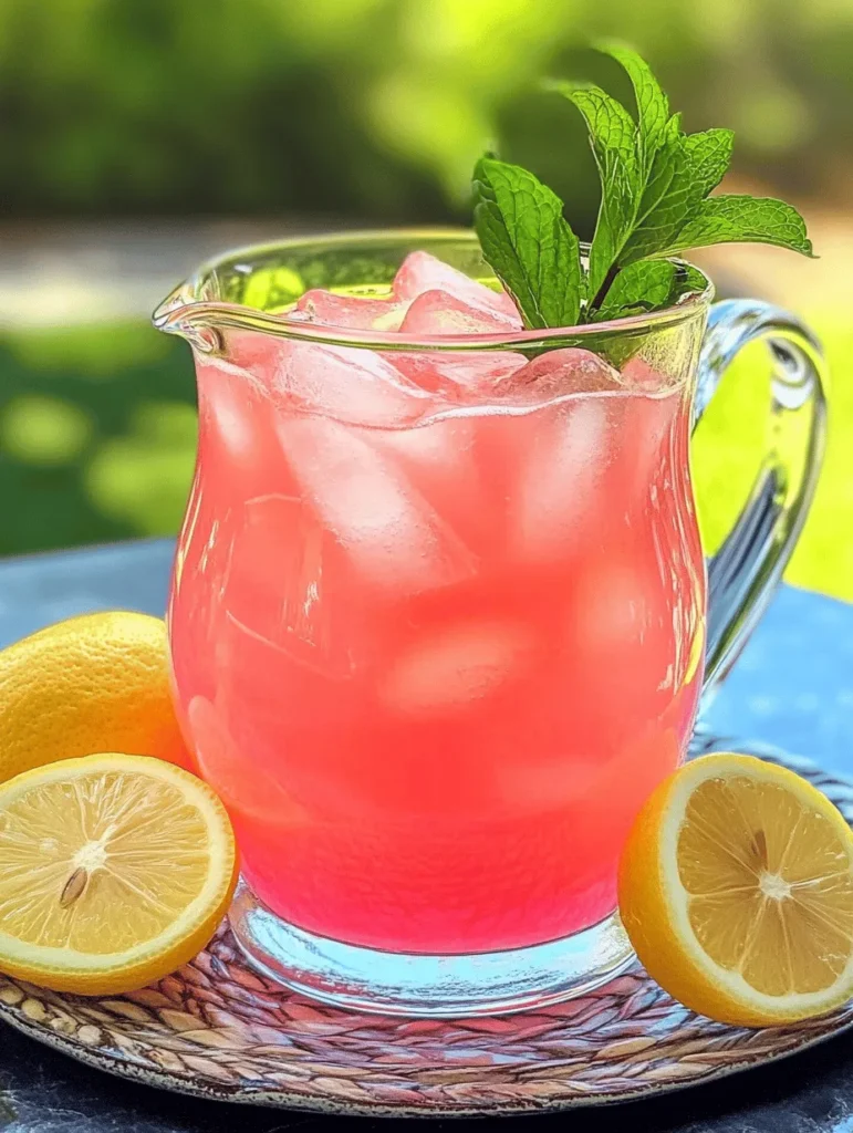 As the sun blazes down and temperatures rise, there's nothing quite like a refreshing beverage to quench your thirst and elevate your spirits. Summer is synonymous with vibrant flavors, and what better way to celebrate the season than with a glass of homemade watermelon lemonade? This delightful drink captures the essence of summer, combining the sweet juiciness of watermelon with the bright, tangy notes of fresh lemon juice.