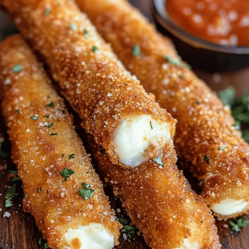 The appeal of bacon-wrapped mozzarella sticks lies not just in their taste but also in their versatility. They serve as a great appetizer at gatherings, a fun addition to game-day spreads, or even as a late-night snack. The crispy exterior, achieved through a perfect breading technique, encases the melting, stretchy mozzarella, creating a textural contrast that is simply irresistible. Each bite delivers a burst of flavor, with the savory notes of bacon enhancing the mild creaminess of the cheese.