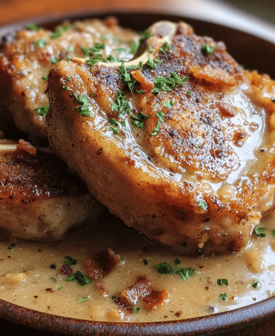 There's something undeniably heartwarming about a plate of country fried pork chops slathered in rich, savory bacon gravy. This dish is more than just a meal; it’s a celebration of comfort food that evokes memories of family gatherings, Sunday dinners, and the warmth of home cooking. The crispy, golden-brown exterior of the pork chops combined with the creamy, smoky notes of the gravy creates a symphony of flavors that can satisfy any palate. Whether you’re looking to impress guests at a special occasion or simply want to enjoy a hearty weeknight dinner, this recipe for country fried pork chops with bacon gravy is sure to delight.