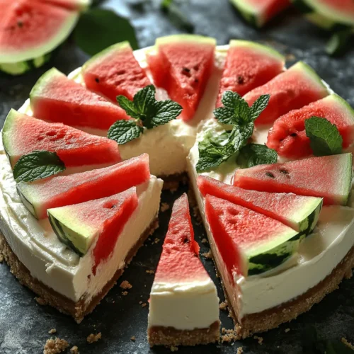 As the sun begins to shine brighter and the days stretch longer, our cravings for refreshing desserts become paramount. Enter the watermelon cheesecake—a delightful fusion of creamy cheesecake and juicy watermelon that encapsulates the essence of summer in every bite. This unique dessert not only tantalizes your taste buds but also serves as a stunning centerpiece for any gathering or celebration. Imagine slicing into a cake that seamlessly marries the rich, velvety texture of traditional cheesecake with the lightness and sweetness of fresh watermelon. It's a dessert that promises to be a showstopper, bringing joy to both your palate and your guests.