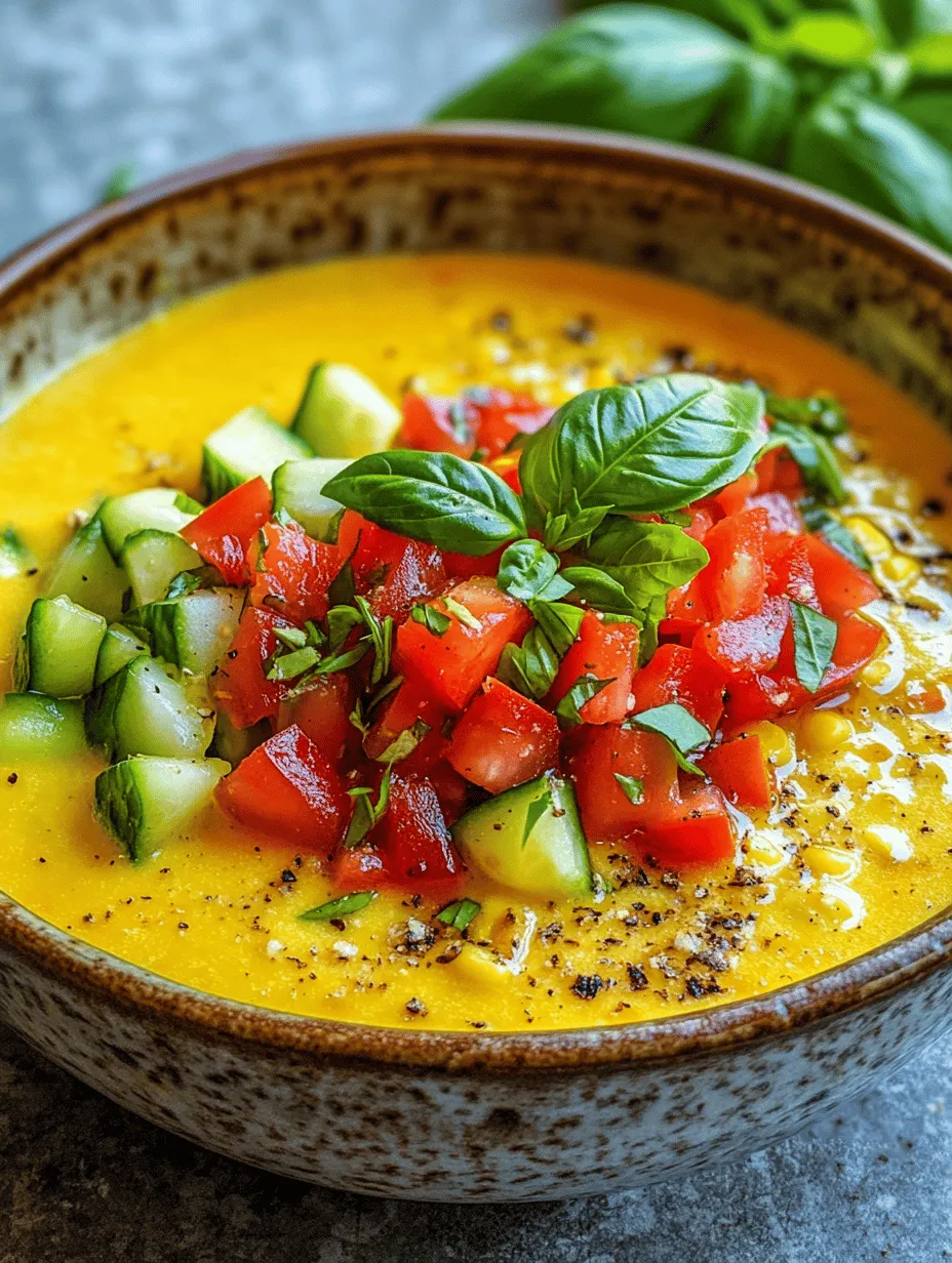 The beauty of Fresh Corn Gazpacho Soup lies in its ingredients, each contributing unique flavors and health benefits. This section delves into the key components that make this dish not only delicious but also nutritious.