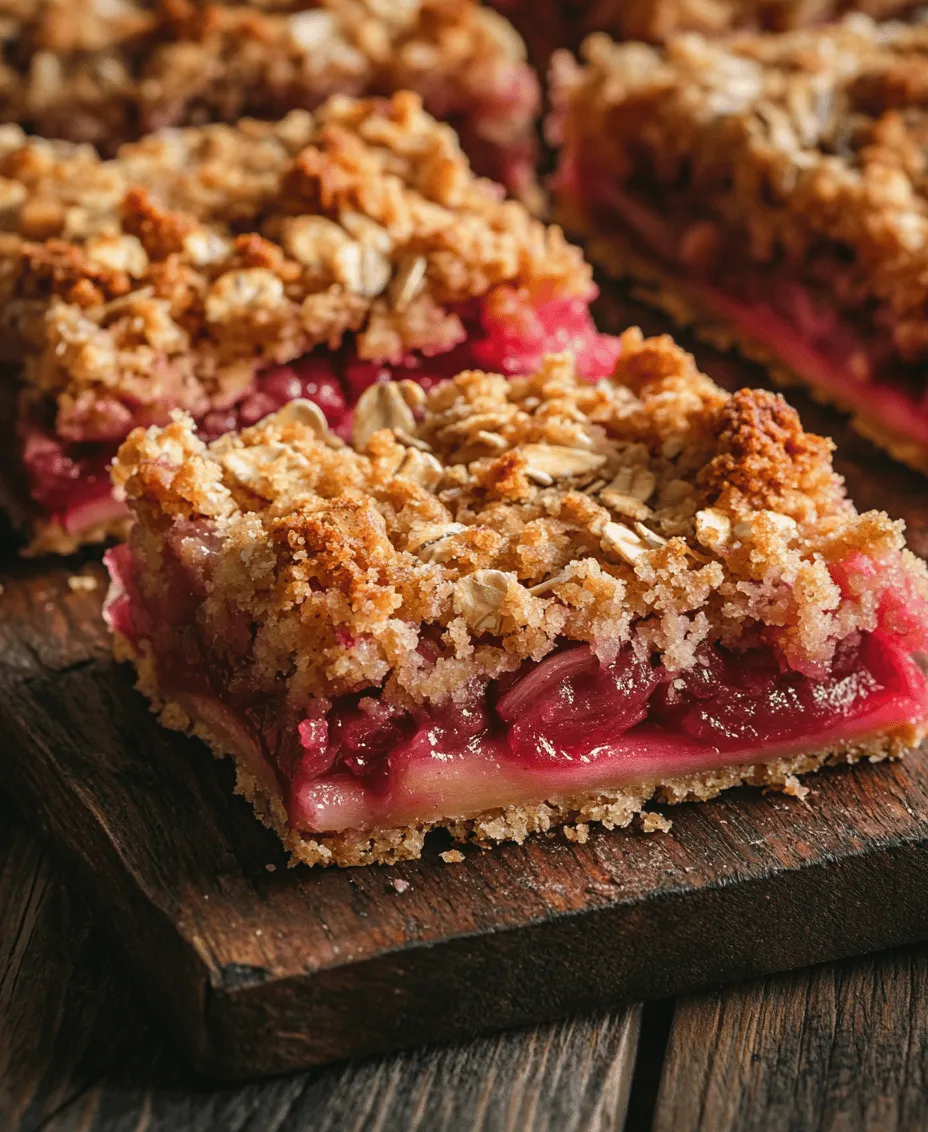 Rhubarb, often referred to as the “pie plant,” is a unique culinary ingredient that brings a distinctive tartness to a variety of dishes. With its vibrant pink and green stalks, rhubarb adds a pop of color and a fresh, tangy flavor that is both refreshing and intriguing. Its versatility allows it to shine in desserts, particularly in pies, tarts, and, as we’re about to explore, crumble bars.