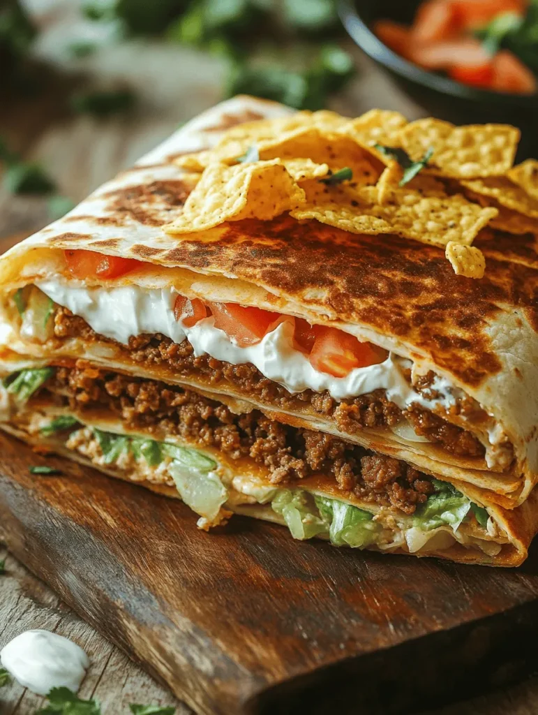 The Crunchwrap Supreme is an iconic fast-food item that has captured the hearts and appetites of many. With its delicious blend of flavors and textures, this portable meal offers a symphony of taste in every bite. Imagine biting into a perfectly cooked tortilla, where the crunch of crispy tortilla chips meets the creaminess of sour cream and the savory notes of seasoned beef, all wrapped neatly in a convenient package. The joy of recreating this beloved dish at home not only allows you to indulge in its flavors but also lets you control the ingredients, ensuring freshness and quality.