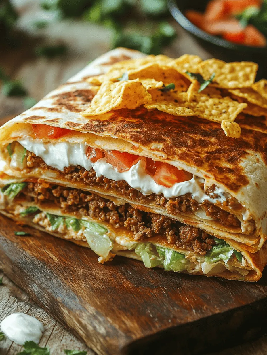 The Crunchwrap Supreme is an iconic fast-food item that has captured the hearts and appetites of many. With its delicious blend of flavors and textures, this portable meal offers a symphony of taste in every bite. Imagine biting into a perfectly cooked tortilla, where the crunch of crispy tortilla chips meets the creaminess of sour cream and the savory notes of seasoned beef, all wrapped neatly in a convenient package. The joy of recreating this beloved dish at home not only allows you to indulge in its flavors but also lets you control the ingredients, ensuring freshness and quality.