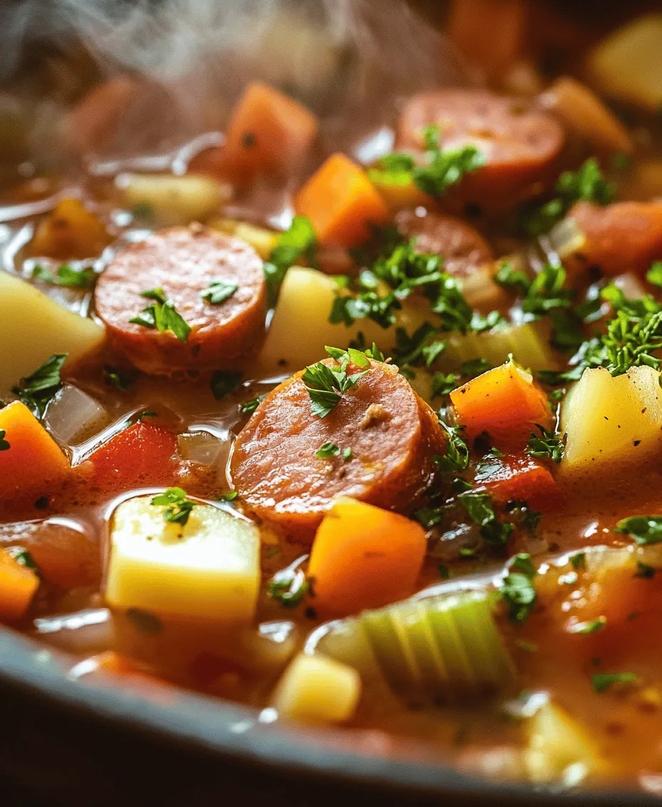 When the chill of winter sets in or you simply crave a bowl of something comforting, few dishes can compare to a steaming bowl of Kielbasa Sausage Soup. This hearty recipe combines the robust flavors of Kielbasa sausage with a colorful medley of vegetables, creating a dish that is not only satisfying but also richly nourishing. Whether you're planning a family dinner or looking to impress friends with your culinary skills, this soup is a delightful option that brings warmth and joy with every spoonful.