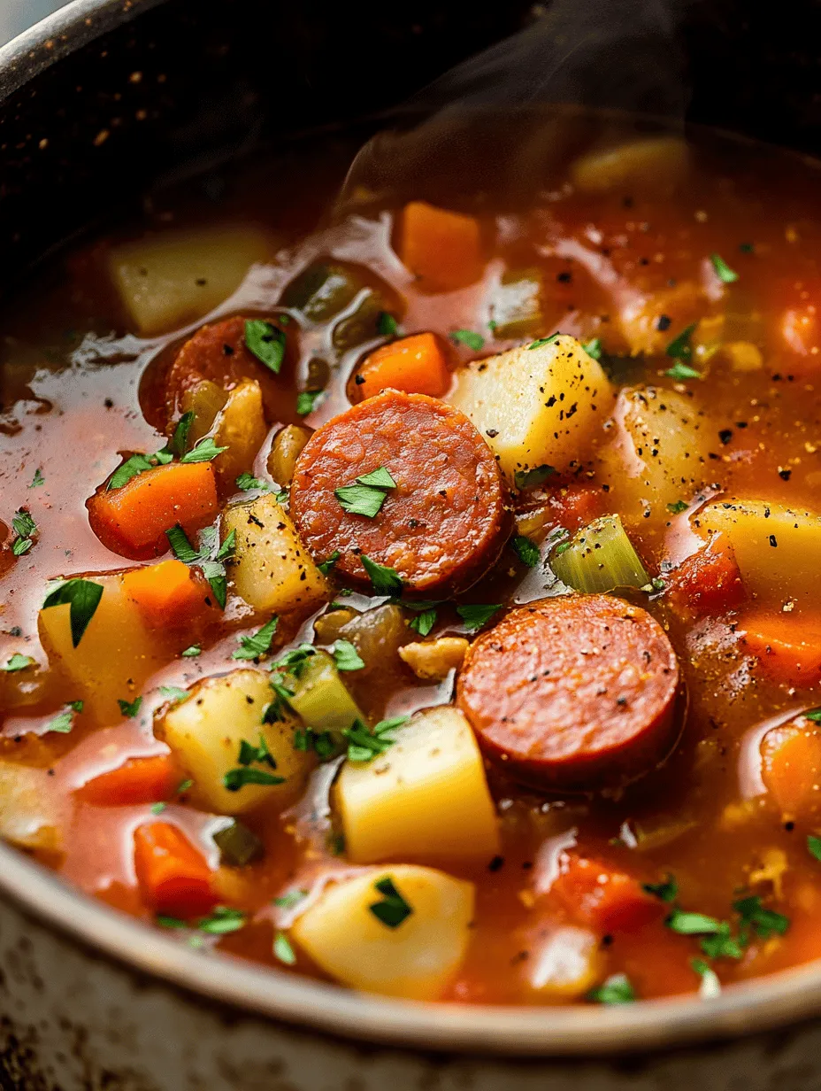 When the chill of winter sets in or you simply crave a bowl of something comforting, few dishes can compare to a steaming bowl of Kielbasa Sausage Soup. This hearty recipe combines the robust flavors of Kielbasa sausage with a colorful medley of vegetables, creating a dish that is not only satisfying but also richly nourishing. Whether you're planning a family dinner or looking to impress friends with your culinary skills, this soup is a delightful option that brings warmth and joy with every spoonful.