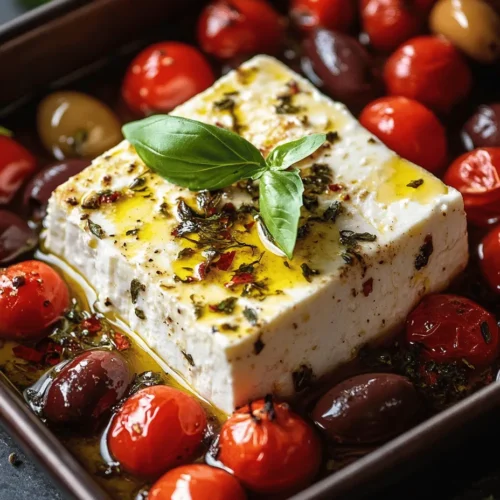 If you’re searching for a flavorful appetizer or side dish that embodies the sun-kissed flavors of the Mediterranean, look no further than Baked Feta Cheese Bliss with Tomatoes & Olives. This delectable dish brings together the creamy, tangy goodness of feta cheese with the sweetness of ripe tomatoes and the briny depth of Kalamata olives. It’s a harmonious blend of tastes that not only tantalizes the palate but also showcases the vibrant ingredients that define Mediterranean cuisine.