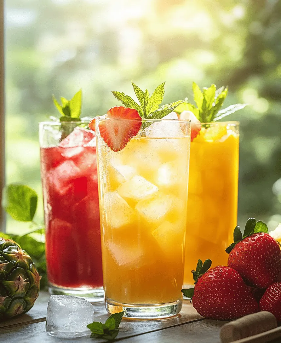 As the temperature rises and the sun shines brighter, the allure of refreshing beverages becomes irresistible. Non-alcoholic juice drinks are a delightful way to quench your thirst while enjoying the vibrant flavors of fresh fruits. These drinks have gained immense popularity, particularly during warm weather and special gatherings, where their colorful presentation and refreshing taste can elevate any occasion.