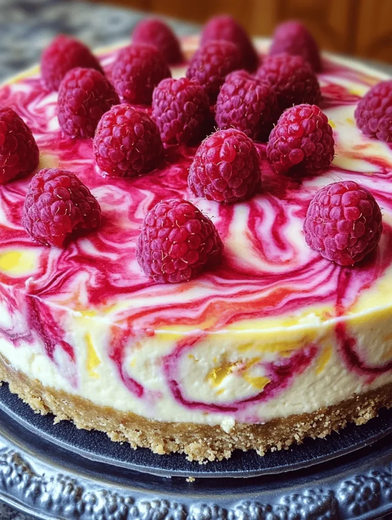 Cheesecake is a classic dessert that has captured the hearts of dessert lovers around the world. Its creamy texture and rich flavor make it a versatile canvas for a variety of delicious toppings and flavor combinations. From traditional New York-style cheesecakes to fruity variations, the appeal of this sweet indulgence is undeniable. One such delightful variation is the Lemon Raspberry Swirl Cheesecake, a perfect blend of tartness and sweetness that tantalizes the taste buds.
