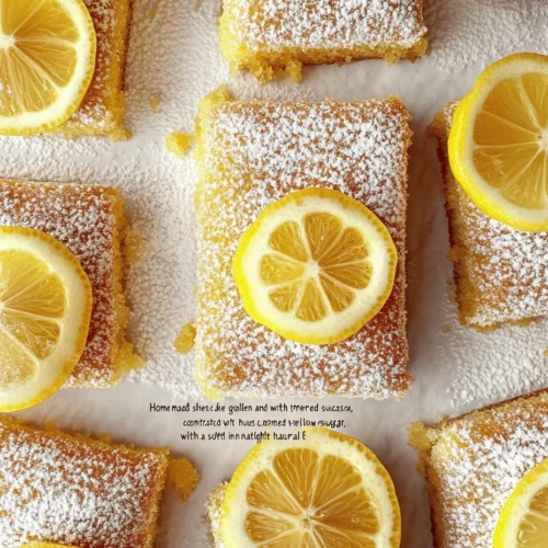 To create the perfect Lemon Sheet Cake Delight, it's essential to understand the role of each ingredient. Knowing how they contribute to the final product can help you adjust the recipe to your personal preferences while ensuring a delicious outcome every time.