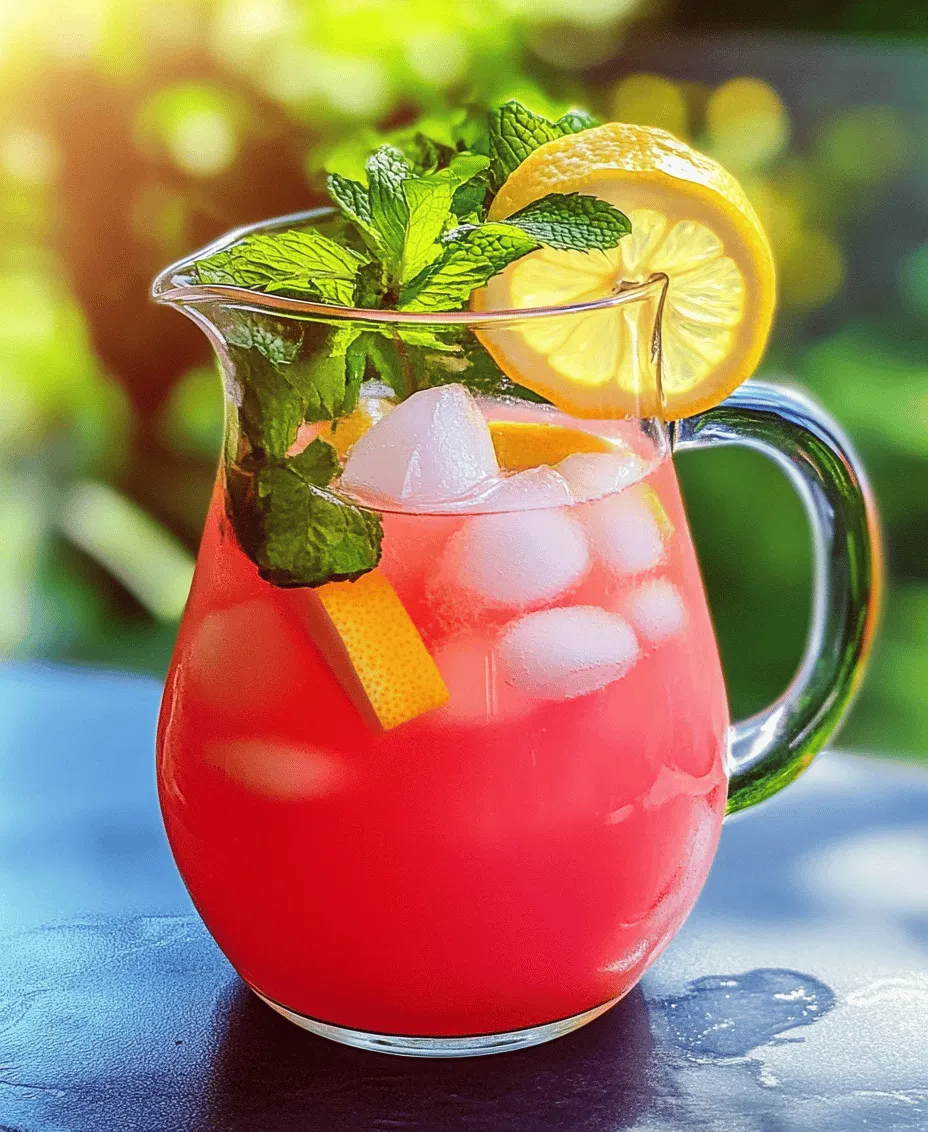 As the sun blazes overhead and the heat of summer settles in, nothing beats the thirst-quenching refreshment of a classic lemonade. This beloved beverage has been a staple of summer gatherings and picnics for generations, offering a perfect blend of sweetness and tartness that dances on the palate. However, in the quest for new flavors and experiences, a delightful twist has emerged: watermelon lemonade.