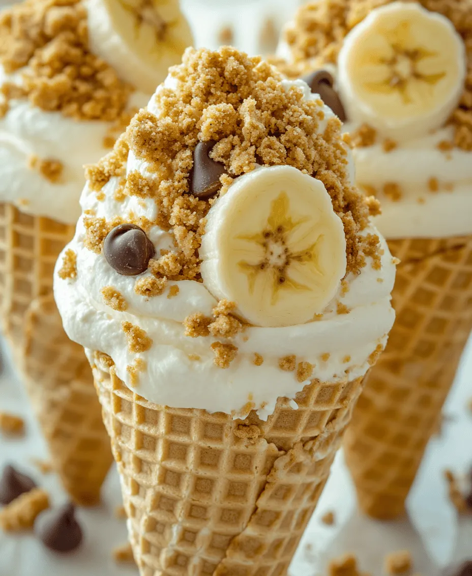 The delightful combination of flavors and textures in a Banana Cheesecake Cone makes it a perfect treat for any occasion. This innovative dessert encapsulates the creamy richness of cheesecake with the sweet, natural flavor of ripe bananas, all housed in a crispy sugar cone. The result is a refreshing, fun, and visually appealing dessert that is bound to impress your friends and family.