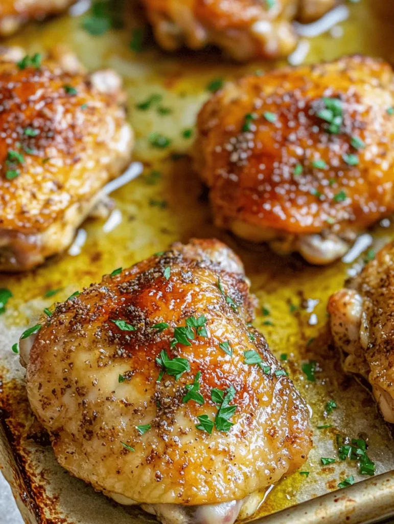 Chicken thighs have surged in popularity among home cooks and culinary enthusiasts alike, and for good reason. This versatile cut of meat is renowned for its rich flavor, tenderness, and juiciness, making it a staple in kitchens around the world. Unlike chicken breasts, which can easily dry out during cooking, chicken thighs maintain their moisture, resulting in a more succulent bite. Whether you're preparing a casual weeknight dinner or hosting a festive gathering, oven-baked chicken thighs can elevate any meal with their delightful taste and satisfying texture.