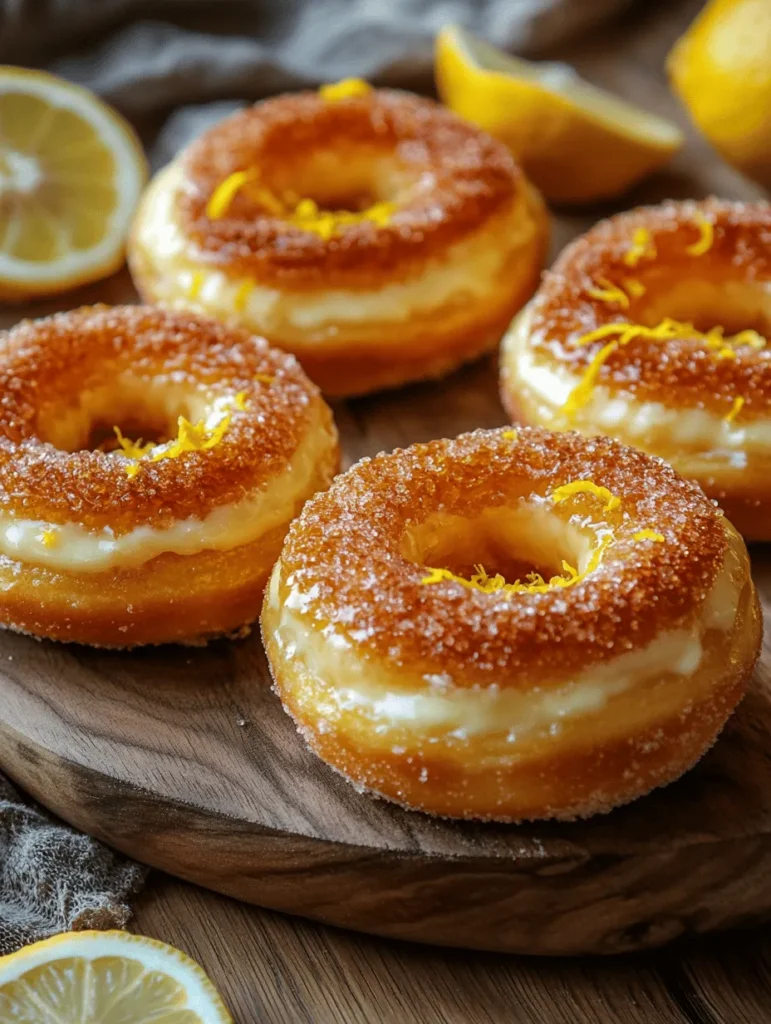 Are you ready to embark on a culinary adventure that merges the indulgence of creamy cheesecake with the delightful experience of freshly baked donuts? Meet the Sweet Citrus Delights: Easy Lemon Cheesecake Crème Brulée Donuts. This innovative recipe combines the classic allure of crème brûlée with the bright and zesty flavor of lemon, resulting in a dessert that is not only visually stunning but also bursting with flavor.