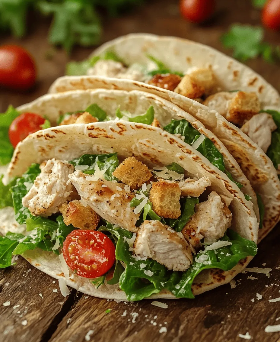 What makes Smash Chicken Caesar Tacos particularly appealing is their versatility. They are not only simple to prepare but also customizable, allowing everyone at the table to tailor their tacos to their taste preferences. The satisfaction of biting into a fresh taco filled with creamy dressing, crunchy lettuce, and savory chicken is hard to resist. This dish is perfect for busy families who need to whip up something delicious without spending hours in the kitchen, as well as for entertaining guests who will appreciate the unique twist on a classic favorite.