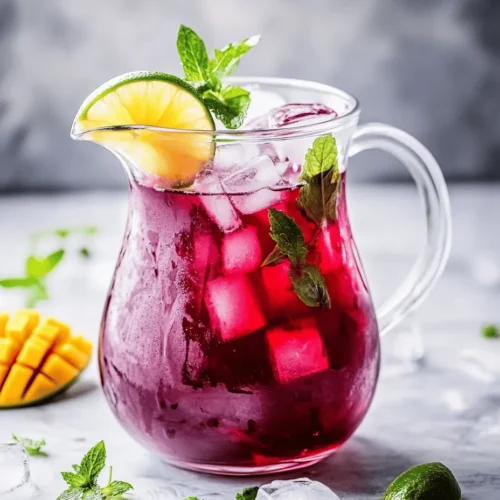 The beauty of the Mango Hibiscus Iced Tea lies in its carefully selected ingredients, each contributing to the drink's flavor, color, and health benefits. Below, we’ll delve into the key components that make this iced tea exceptional.