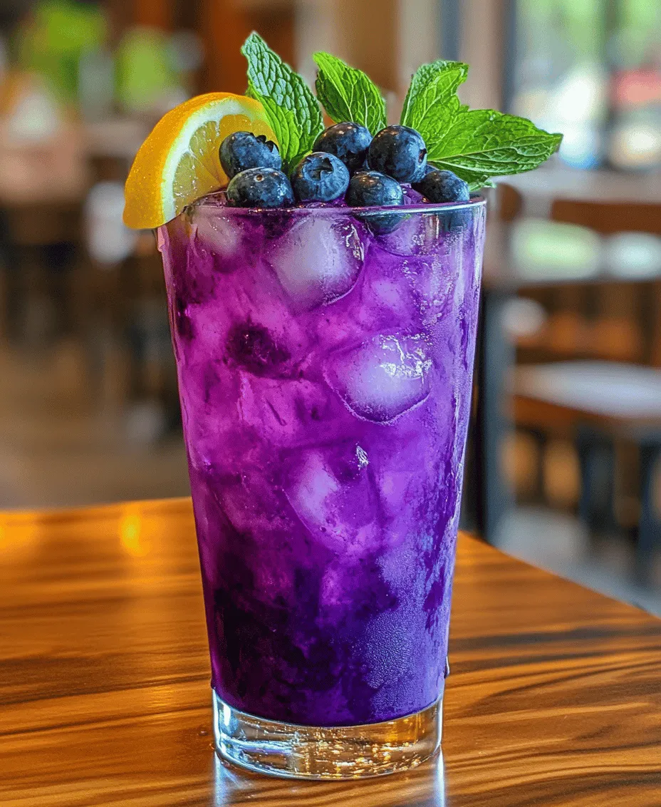 Iced Blueberry Green Tea is a harmonious blend of refreshing green tea, sweet and tangy blueberries, and a hint of citrus from lemon juice. This beverage not only quenches your thirst but also offers a host of health benefits, making it an ideal choice for health enthusiasts and casual drinkers alike. The infusion of blueberries adds a natural sweetness while also enhancing the drink's nutritional profile. Whether you’re sipping it on a sunny afternoon or serving it at a gathering, Iced Blueberry Green Tea is sure to impress.