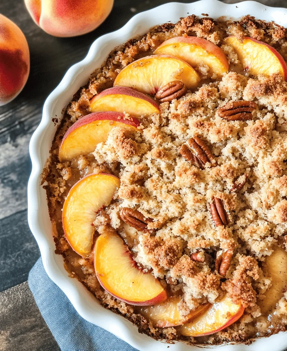 When the summer sun shines brightly and the air is filled with the sweet aroma of ripe fruit, there's nothing quite like indulging in a slice of Southern Peach Crumb Cake. This delightful dessert embodies the essence of Southern cuisine, showcasing the region's love for fresh, juicy peaches and comforting baked goods. With its tender, moist cake base topped with a buttery, crumbly streusel, this cake is a perfect treat for family gatherings, summer picnics, or cozy evenings at home.