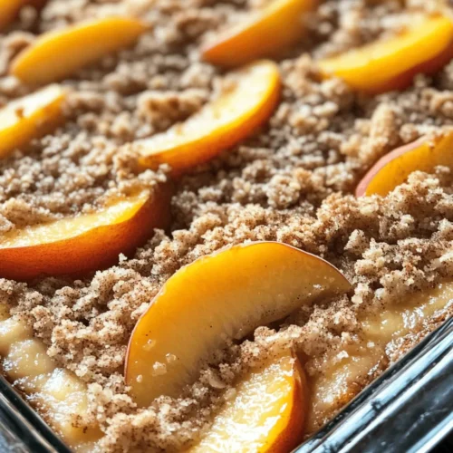 When the summer sun shines brightly and the air is filled with the sweet aroma of ripe fruit, there's nothing quite like indulging in a slice of Southern Peach Crumb Cake. This delightful dessert embodies the essence of Southern cuisine, showcasing the region's love for fresh, juicy peaches and comforting baked goods. With its tender, moist cake base topped with a buttery, crumbly streusel, this cake is a perfect treat for family gatherings, summer picnics, or cozy evenings at home.