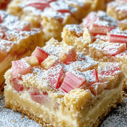 Spring brings with it a bounty of fresh produce, and one of the season's most delightful offerings is rhubarb. Known for its vibrant pink stalks and unique tart flavor, rhubarb is a beloved ingredient that shines in various desserts. Our recipe, "Rhubarb Dreamland: Creamy Bars to Color," is a celebration of this wonderful vegetable, capturing its essence in a creamy, luscious bar that balances tartness with sweetness perfectly.