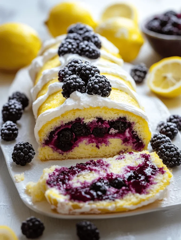When it comes to delightful desserts, few options rival the charm of a cake roll. This elegant treat combines the fluffiness of sponge cake with the freshness of seasonal fruits, making it a perfect choice for special occasions or a cozy afternoon indulgence. In this article, we will explore the Zesty Lemon and Juicy Blackberry Cake Roll, a vibrant dessert that captures the essence of summer in every bite. The bright, tangy flavors of lemon harmoniously complement the sweet, juicy notes of blackberries, creating a cake that is both refreshing and indulgent.