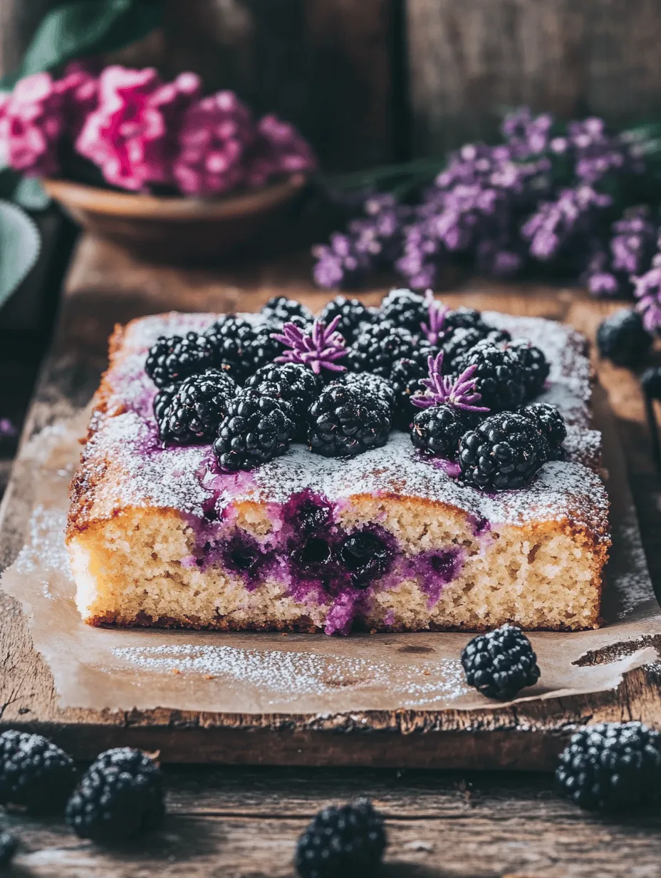 Blackberries, with their deep purple hue and sweet-tart flavor, offer a burst of freshness that enhances any dessert. When combined with the floral notes of culinary-grade lavender, the result is a cake that is both refreshing and sophisticated. The natural sweetness of the blackberries complements the subtle herbal essence of lavender, creating a flavor profile that is as intriguing as it is comforting.