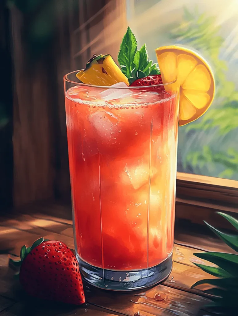 Before diving into the preparation steps, let’s take a closer look at the star ingredients that make Strawberry Pineapple Lemonade not just refreshing but also nutritious.