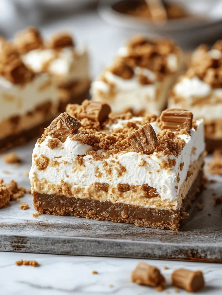 Indulging in a rich dessert that combines the creamy texture of cheesecake with the delightful crunch of candy bars is a dream for many sweet-toothed enthusiasts. The Reese’s Butterfinger Cheesecake Bars are the perfect fusion of flavors and textures, making them a standout treat for any gathering. This article will guide you through the delectable journey of creating these bars, from the easy-to-follow recipe to the delightful taste experience they provide. Whether you're a seasoned baker or a novice in the kitchen, these cheesecake bars are sure to impress and satisfy.