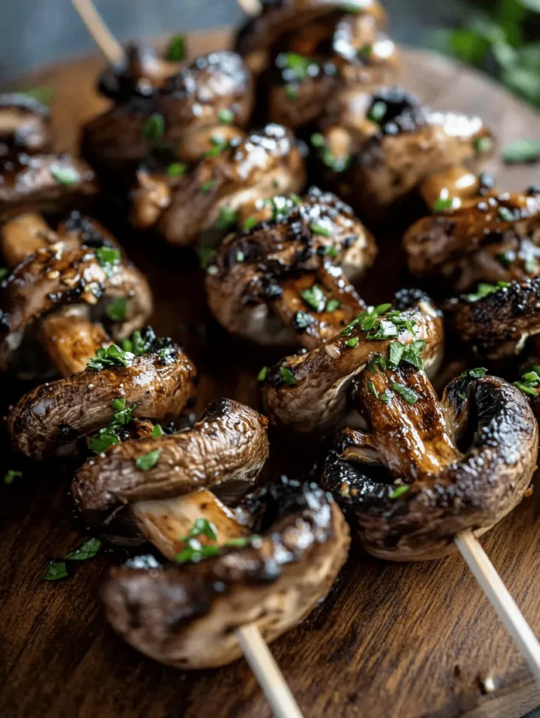 Grilled Garlic Mushroom Skewers Delight is a dish that captivates the senses with its rich aroma and savory flavors. This delightful recipe combines the earthy taste of mushrooms with the aromatic punch of garlic and herbs, resulting in a dish that is not only satisfying but also incredibly easy to prepare. Whether you’re hosting a summer barbecue or looking for a quick weeknight meal, these skewers are guaranteed to impress.